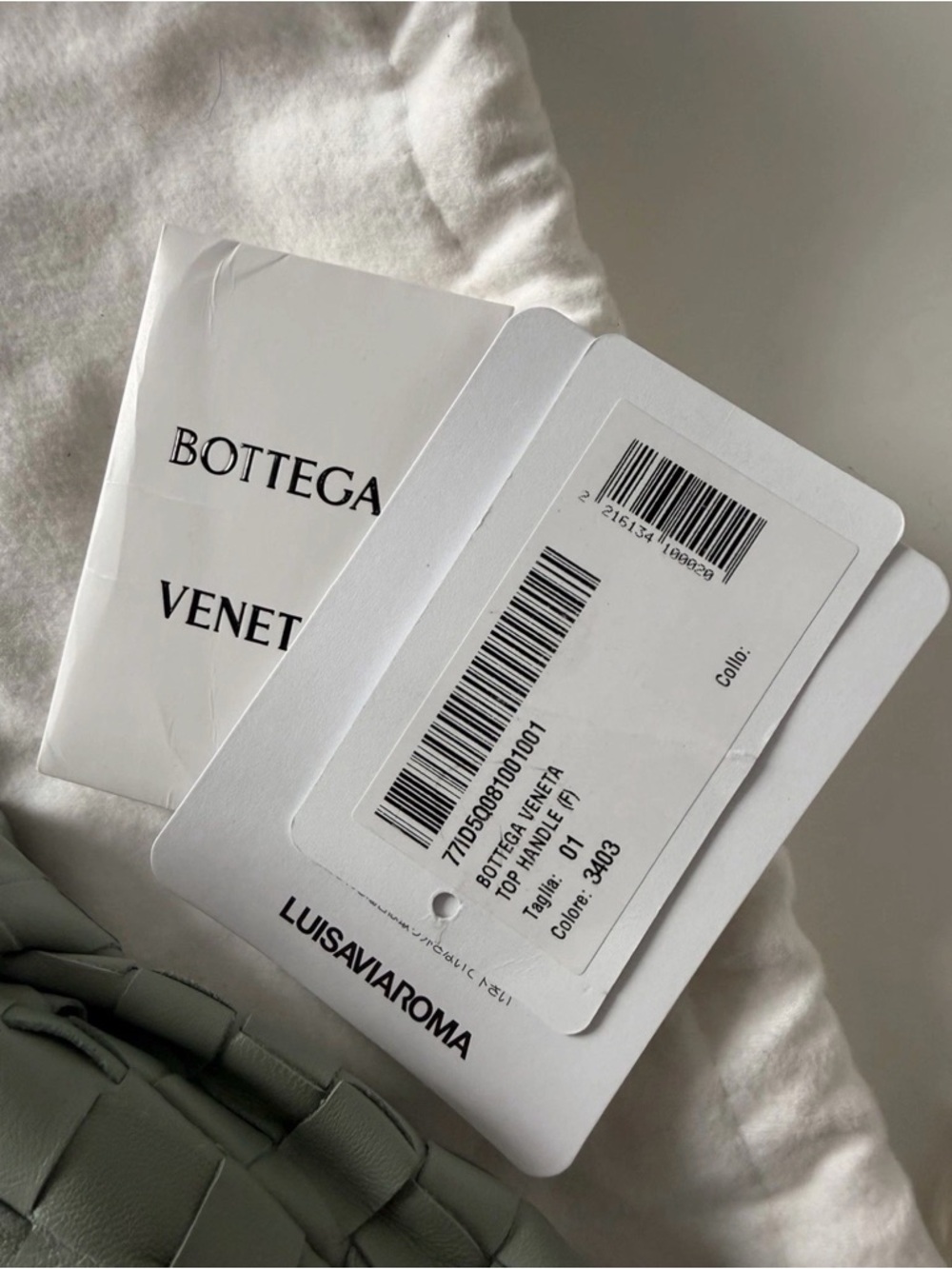 Bottega Veneta Sage Green Intrecciato Mini Jodie Shoulder Bag - Picture 3 of 14
